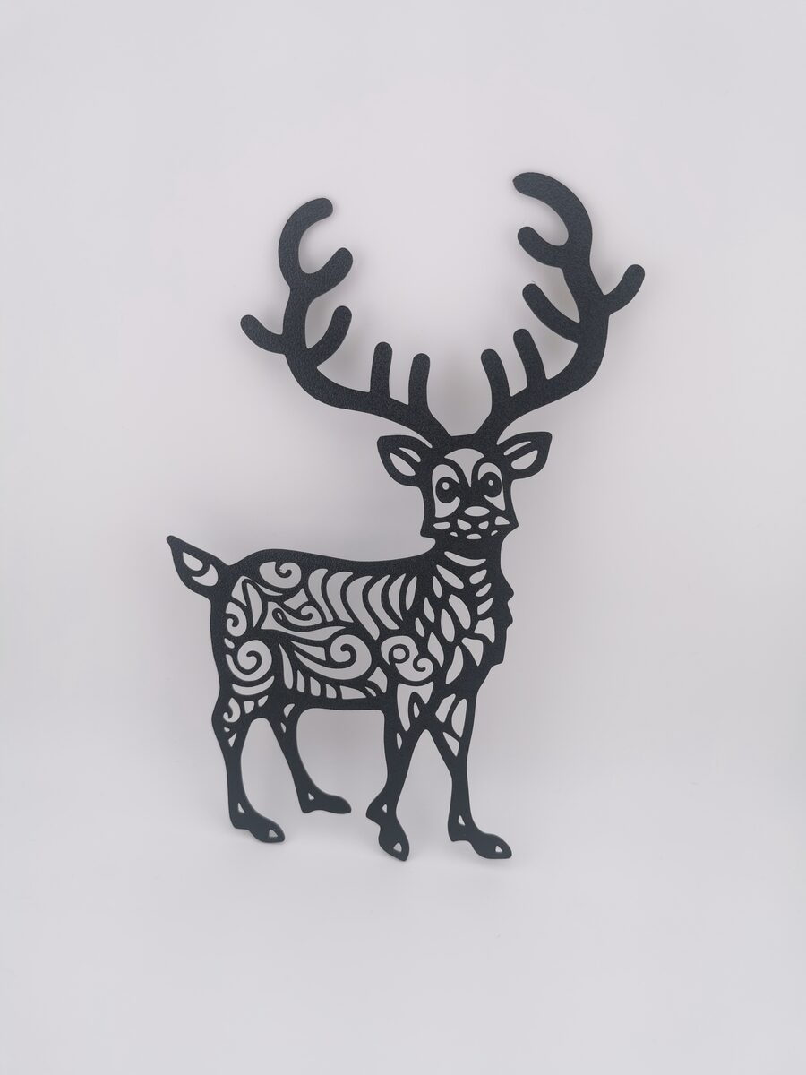 2d Reindeer Christmas Wall Art - thumbnail 2